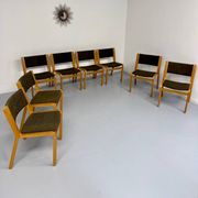 Set of 8 Thygesen and Sorensen / Magnus Olesen designer chairs from the 70s