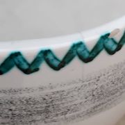 Vintage ceramic diabolo vase from the 60s
