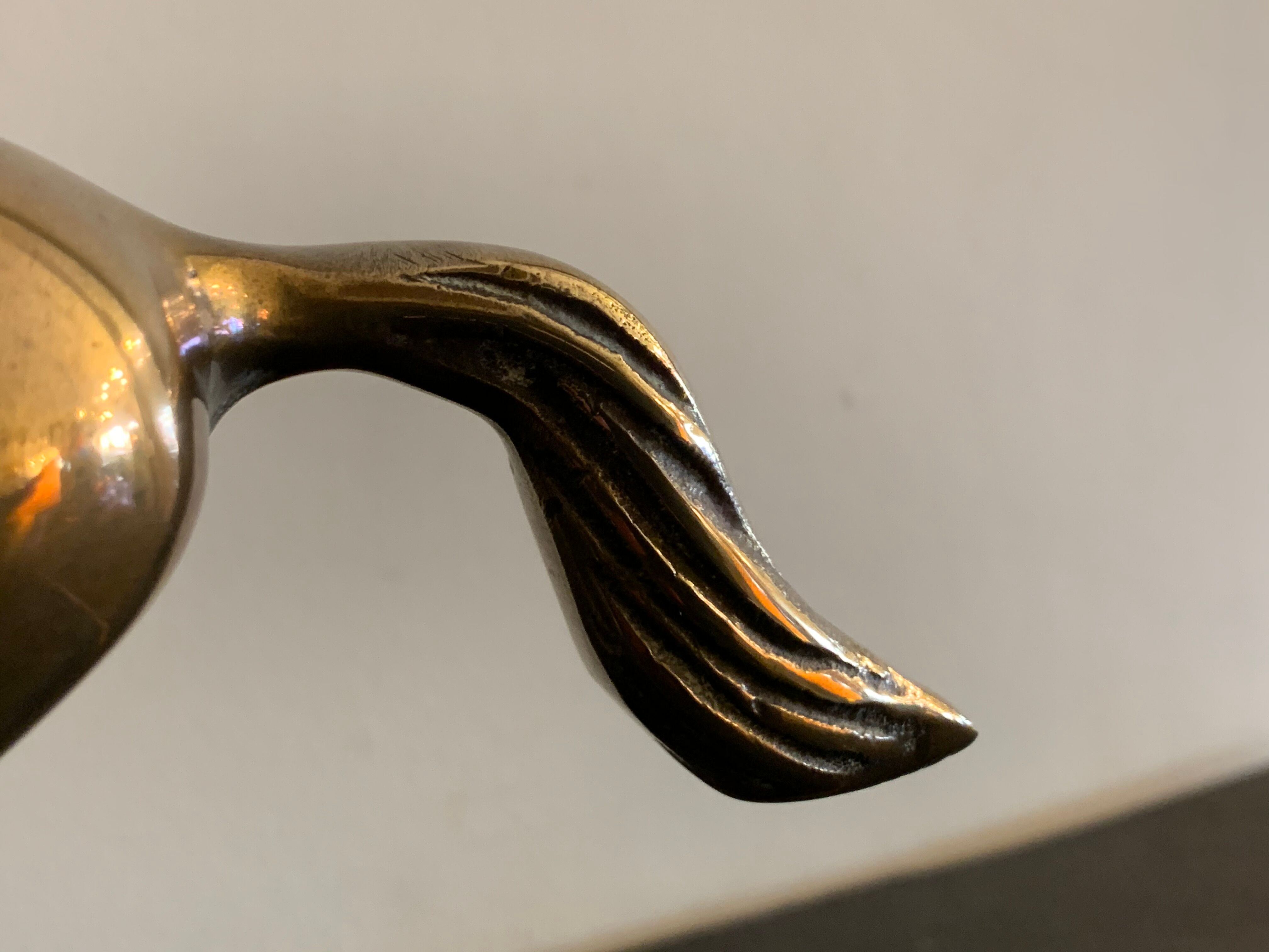 Brass horse lamp 1970