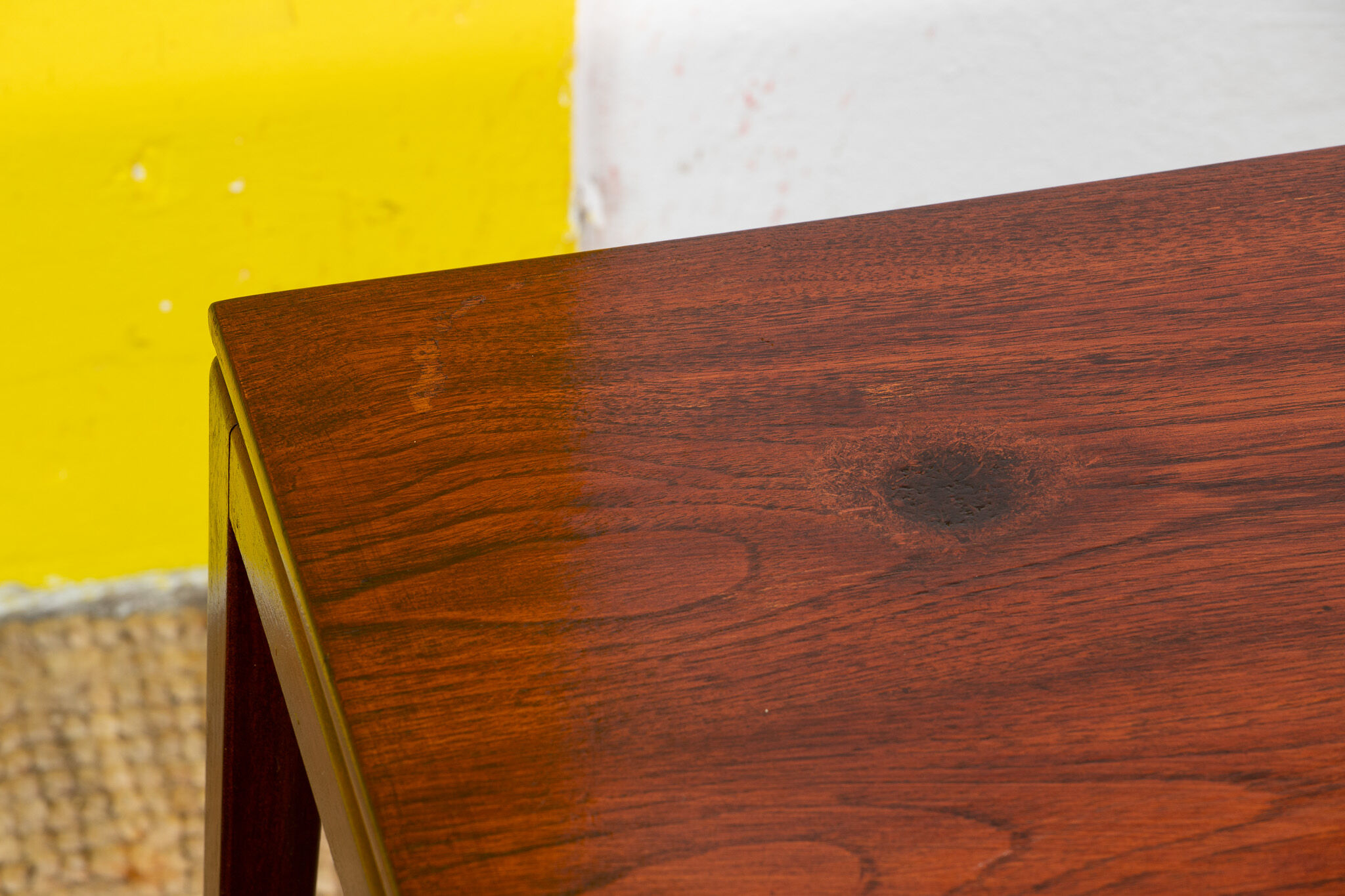 Vintage Scandinavian coffee table – 84 cm