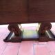 Vintage Art Deco carved bar cabinet