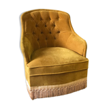 Old gold toad chair