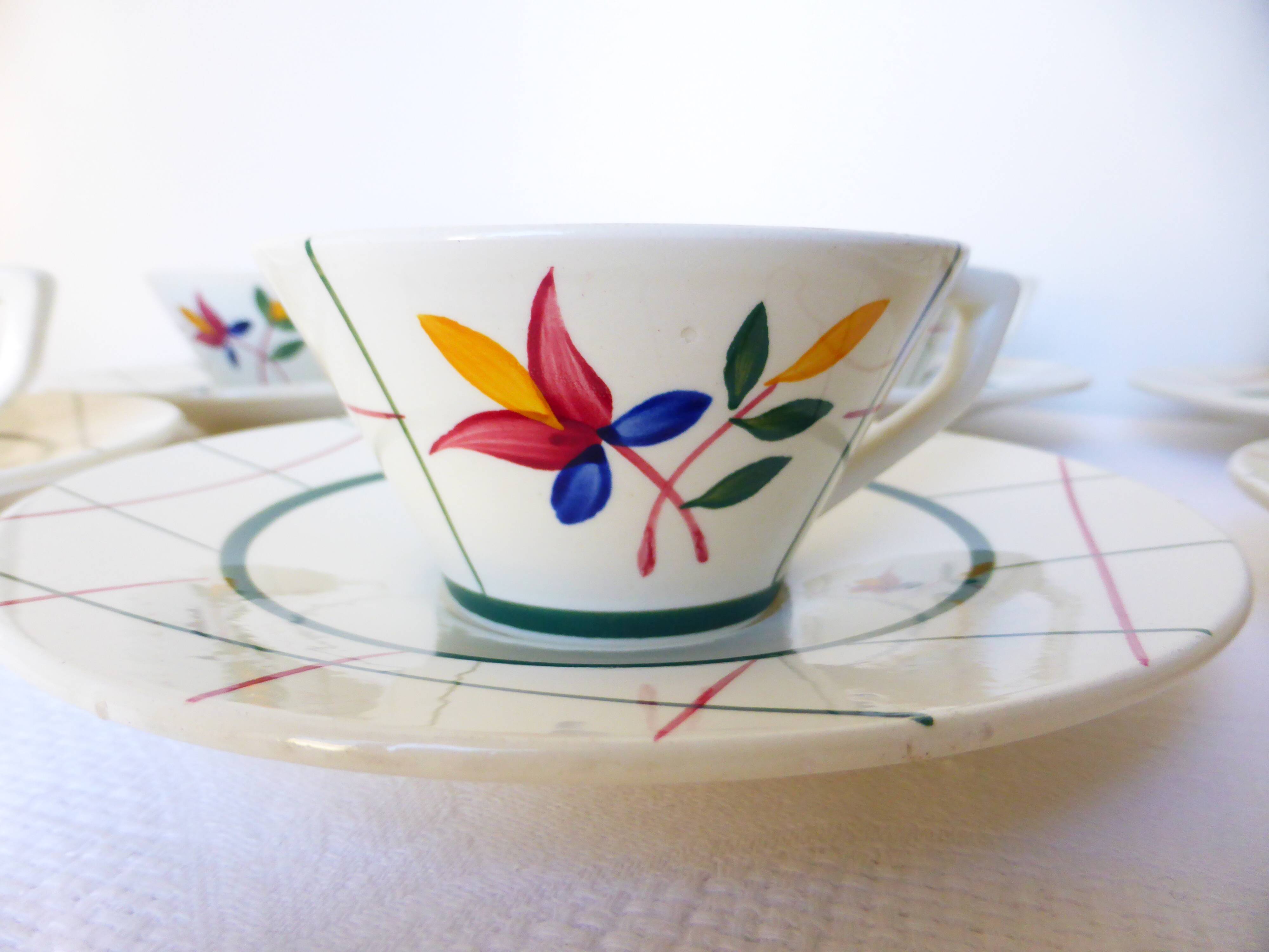 Vintage Gien coffee service, Tamaris model 2106102