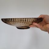 Smoked glass fruit cup bowl