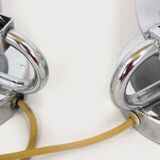 Bauhaus Style Chrome Bedside Table Lamps from Napako, Czechoslovakia, 1930s