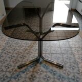 Vintage design glass table