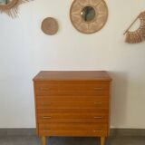 Vintage oak chest of drawers from the 1960s
