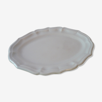 large oval dish in GIEN porcelain