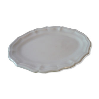 large oval dish in GIEN porcelain