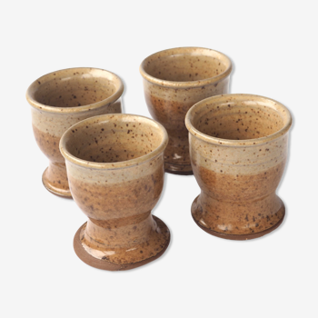 Set of 4 sandstone cups