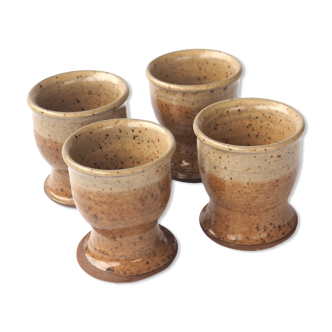 Set of 4 sandstone cups