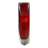 Murano vase sommerso large model red and blue - Mandruzzato - 1970s