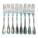 Set of 8 silver-plated forks