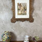 Glass fruit bowl on foot