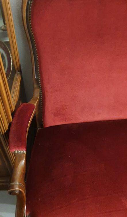 Canapé, Banquette style Louis XV, 2 places en noyer