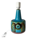 Vintage ceramic table lamp with turquoise glaze by Einar Johansen for Søholm, 1960s
