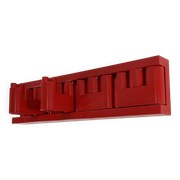 Red “Minivip” wall coat rack by Benanti & Brunori for Velca Legnano, 1970s