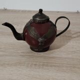Mini théière couleur Bordeau