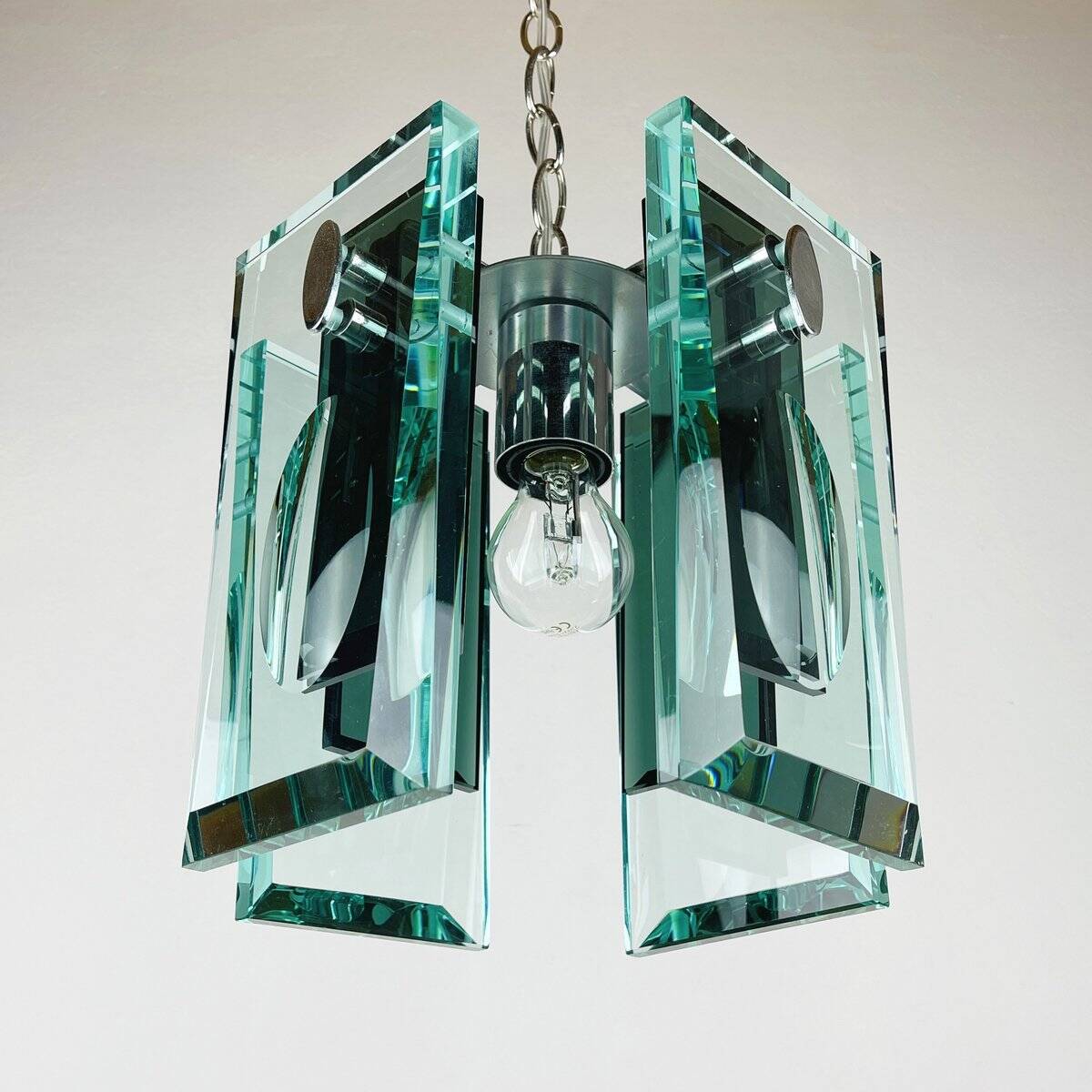 Italian art glass pendant by Fontana Arte, Italy, 1970s.