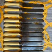 Série de 12 couteaux manche corne