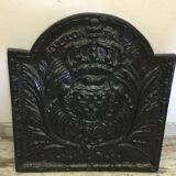 Old cast-cast-glass chimney plate