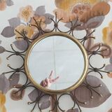 Vintage old sun mirror 43cm