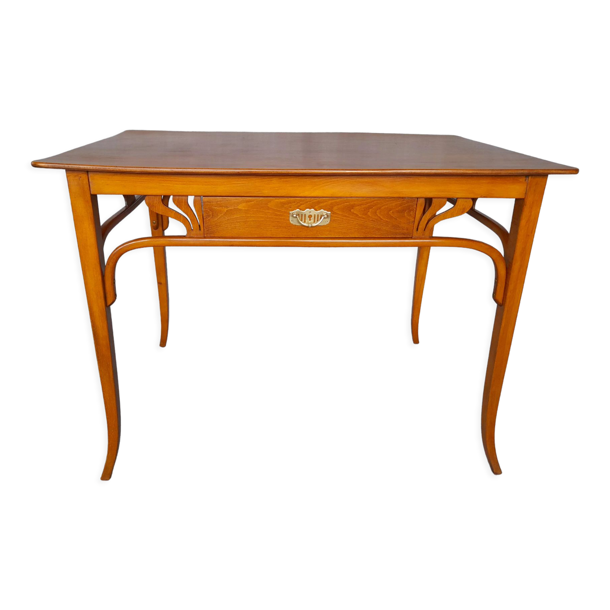 Bureau plat art nouveau estampillé de Kohn