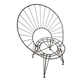 Chaise danoise en fer forgé, années 60