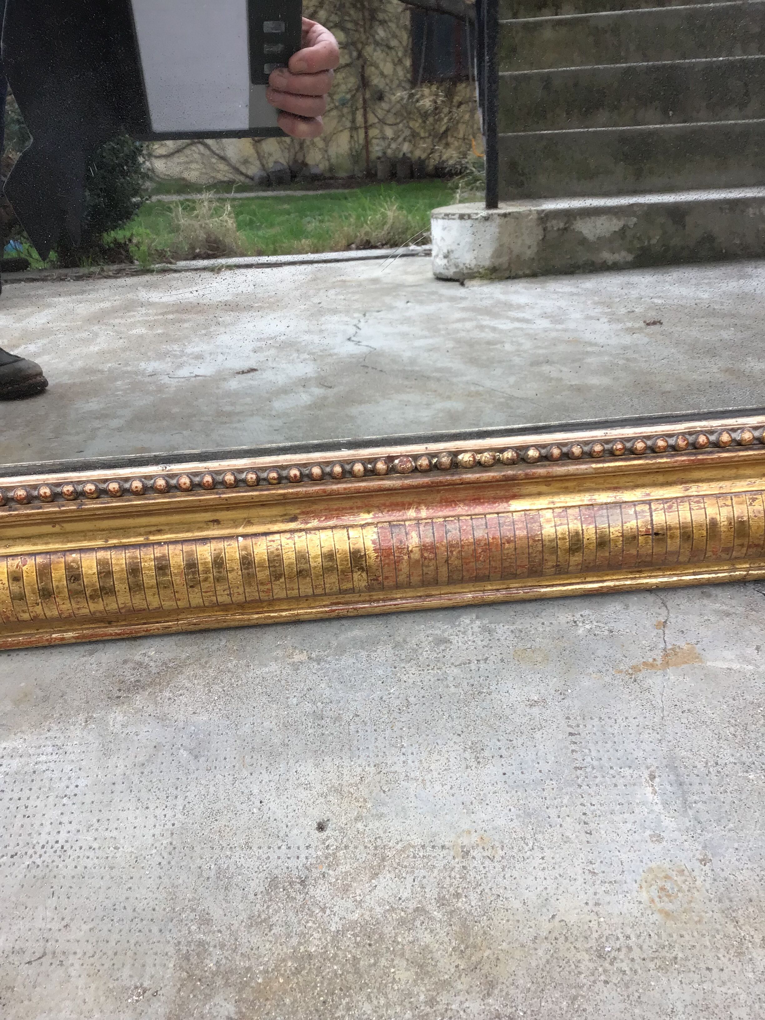 Mirror Louis Philippe gilded 142x98