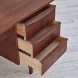 1960s, Danish teak wood desk, drawers.