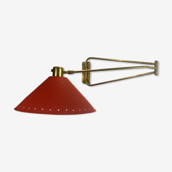 Adjustable wall lamp vintage lunel edition by robert mathieu of the 50s