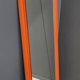 XXL orange Quadro mirror by Schönbuch 1970s