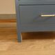 Bureau années 50 bleu nuit et sa chaise assortie