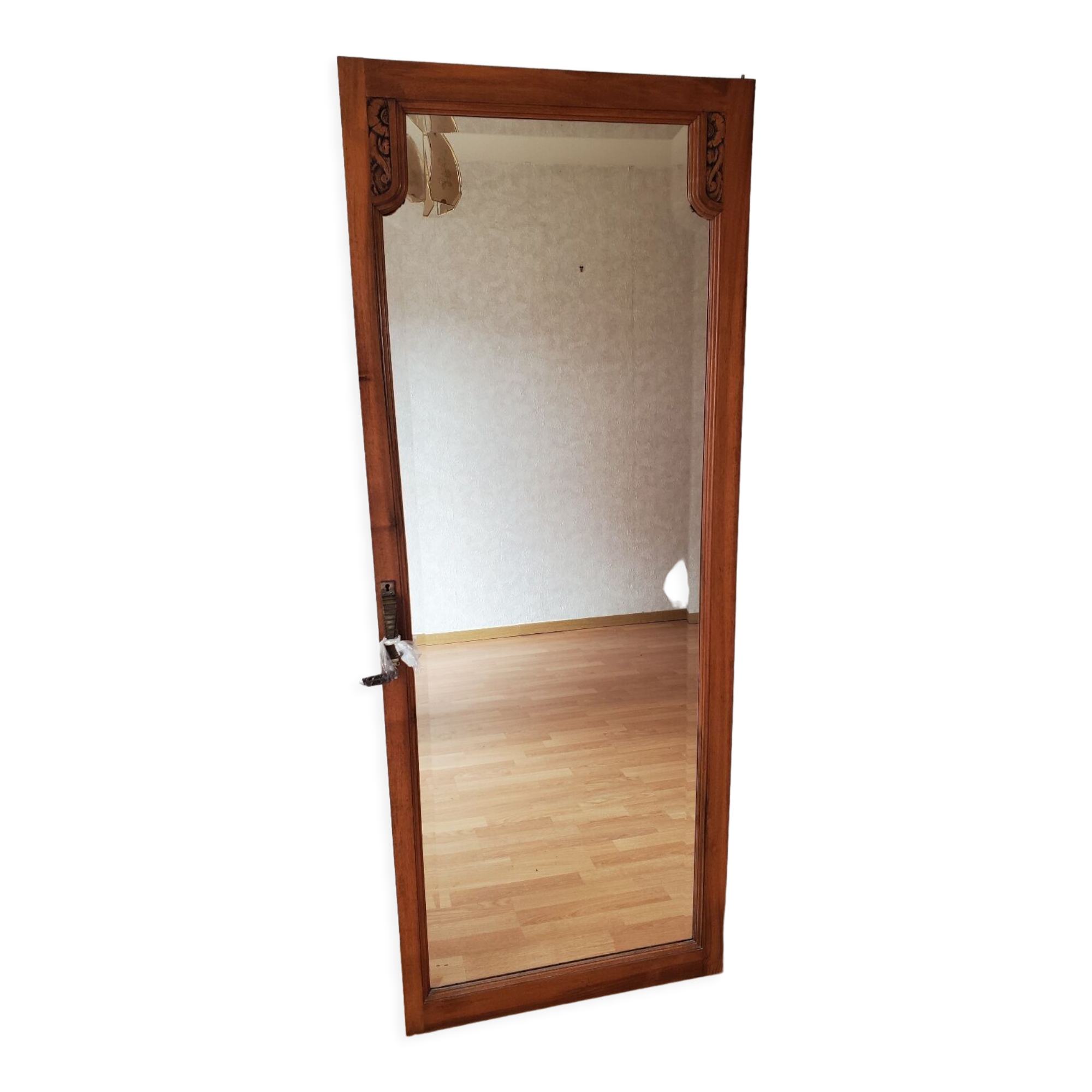 Art deco door with mirror