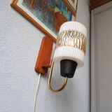 Applique verre ambré 70 ans