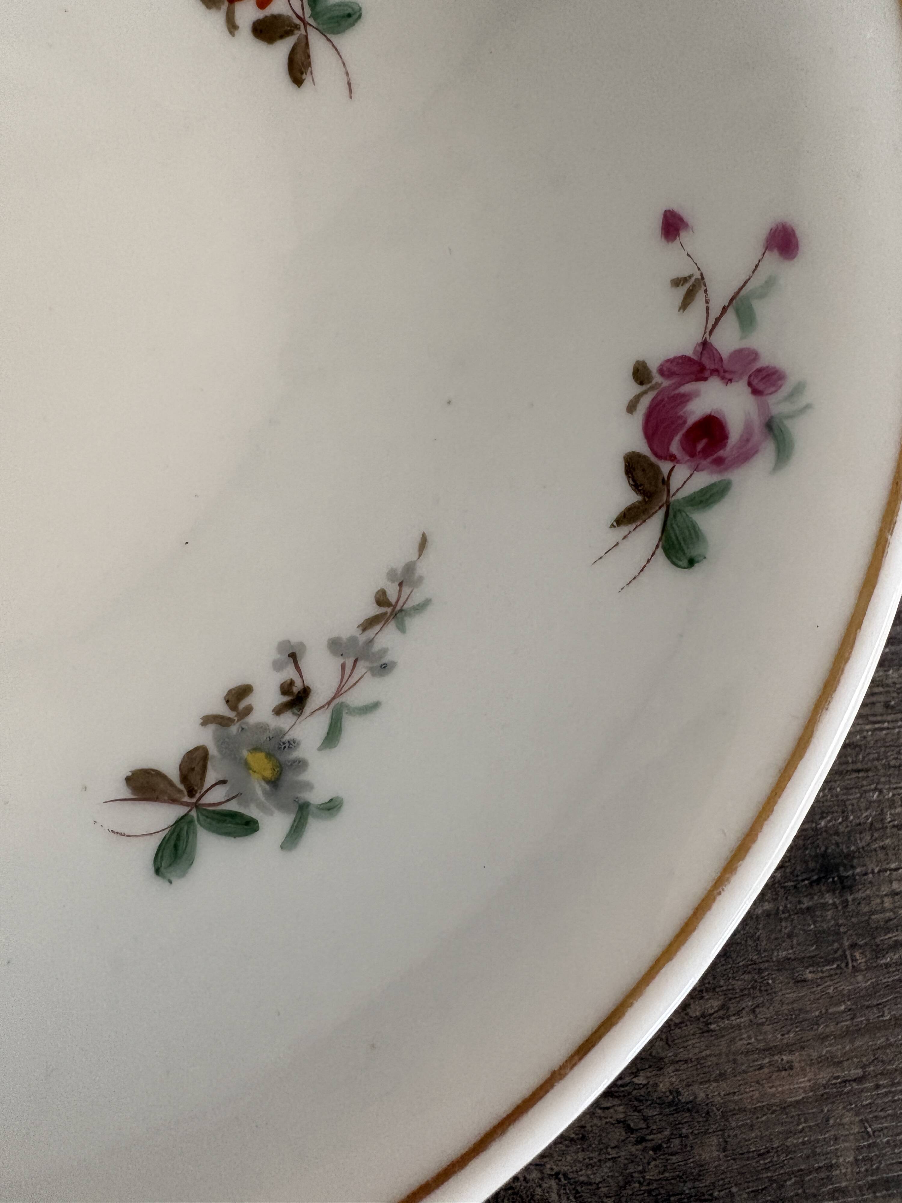 Low compote in Paris porcelain