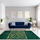 Tapis marocain moderne vert