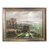 Landscape (Isle of Man). Oil on canvas by Fritz von KAMPTZ 1866-1938.