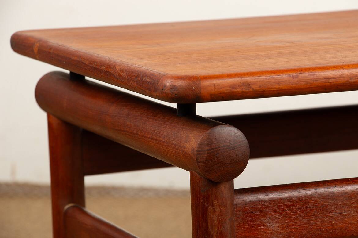 Very Large Danish Teak Coffee Table or Hall Bench by Borge Mogensen.