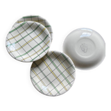 Series 4dessert plates Salins St Yves