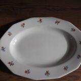 Grand plat à fleurs
