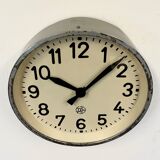 Industrial factory wall clock from Chronotechna, 1950s