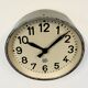 Industrial factory wall clock from Chronotechna, 1950s