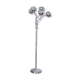 Space age floor lamp, 5 articulated arms chrome spring, 70s-80s