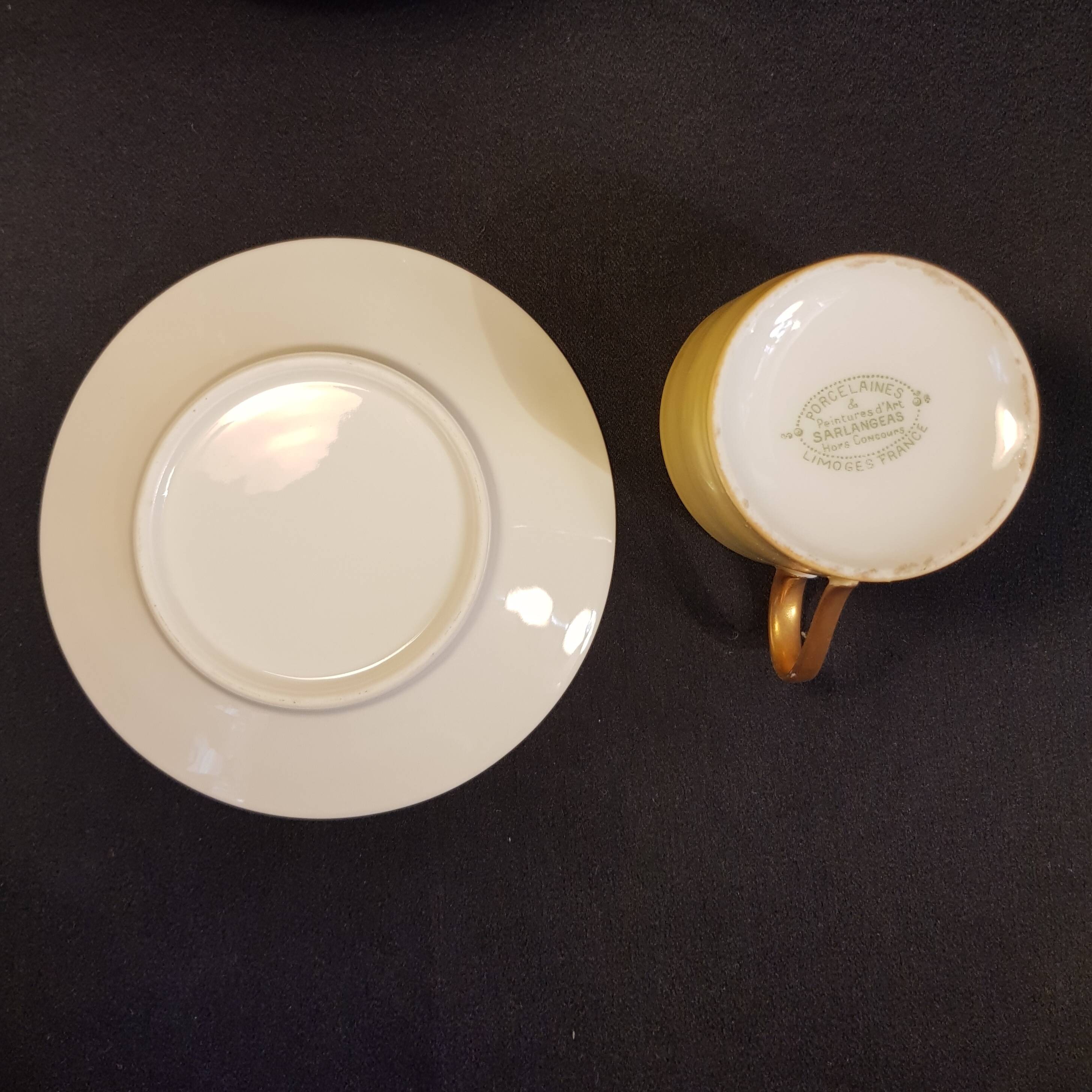 9 Limoges porcelain cups