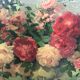 Huile sur toile "Bouquet de roses" signée Maurice Décamps