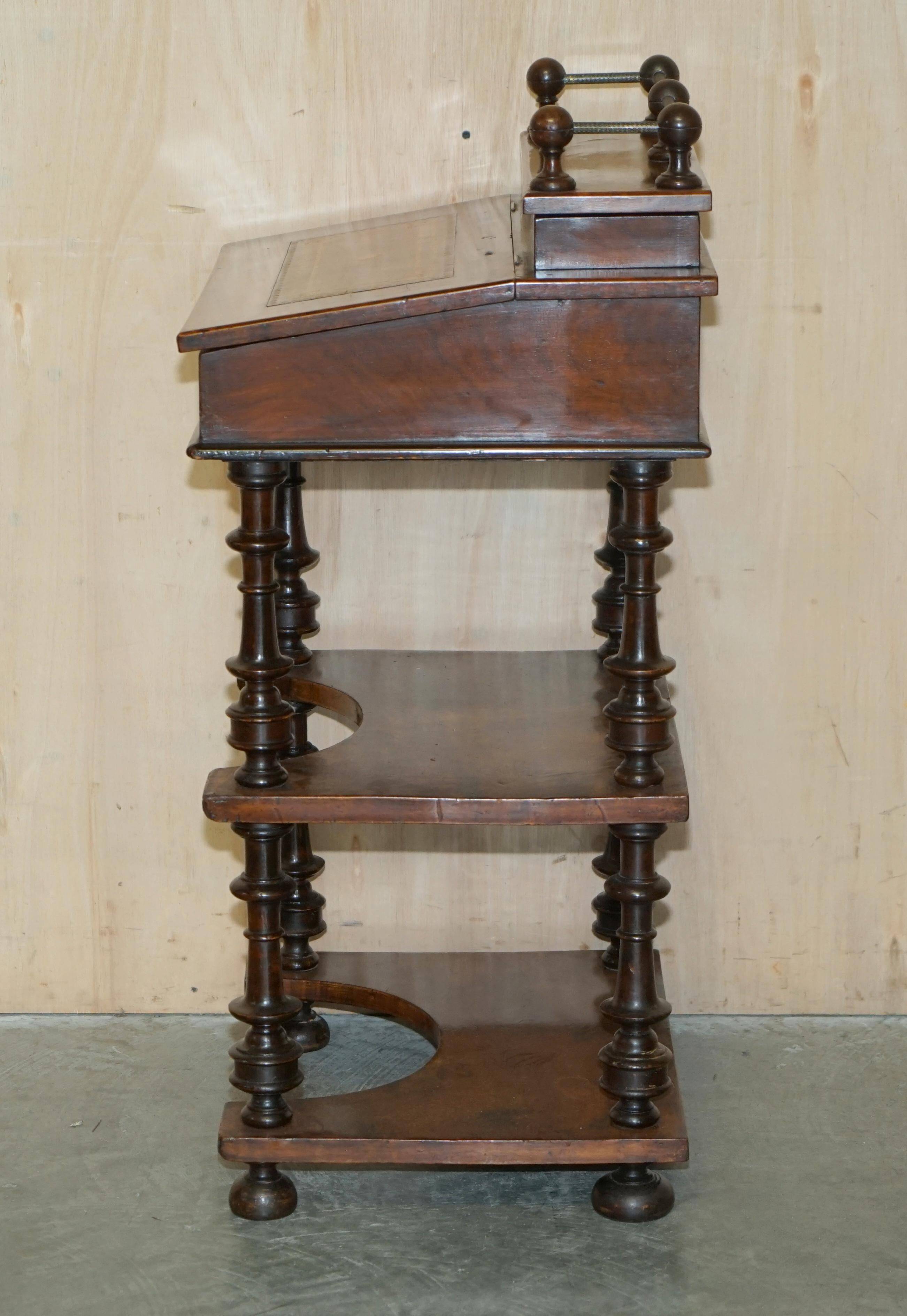Pair of fully restored antique Davenport desks.