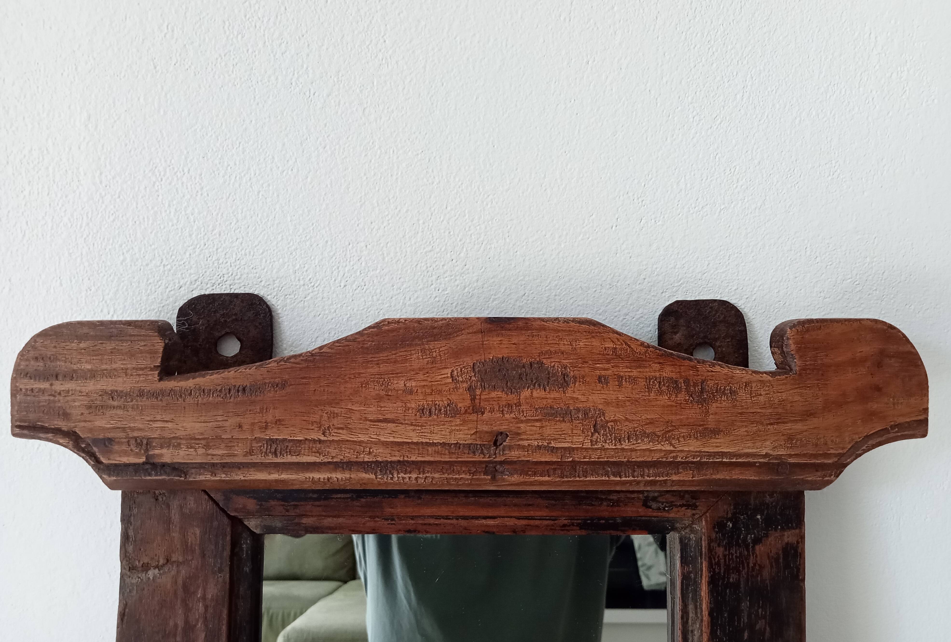 Antique Hindu barber's mirror
