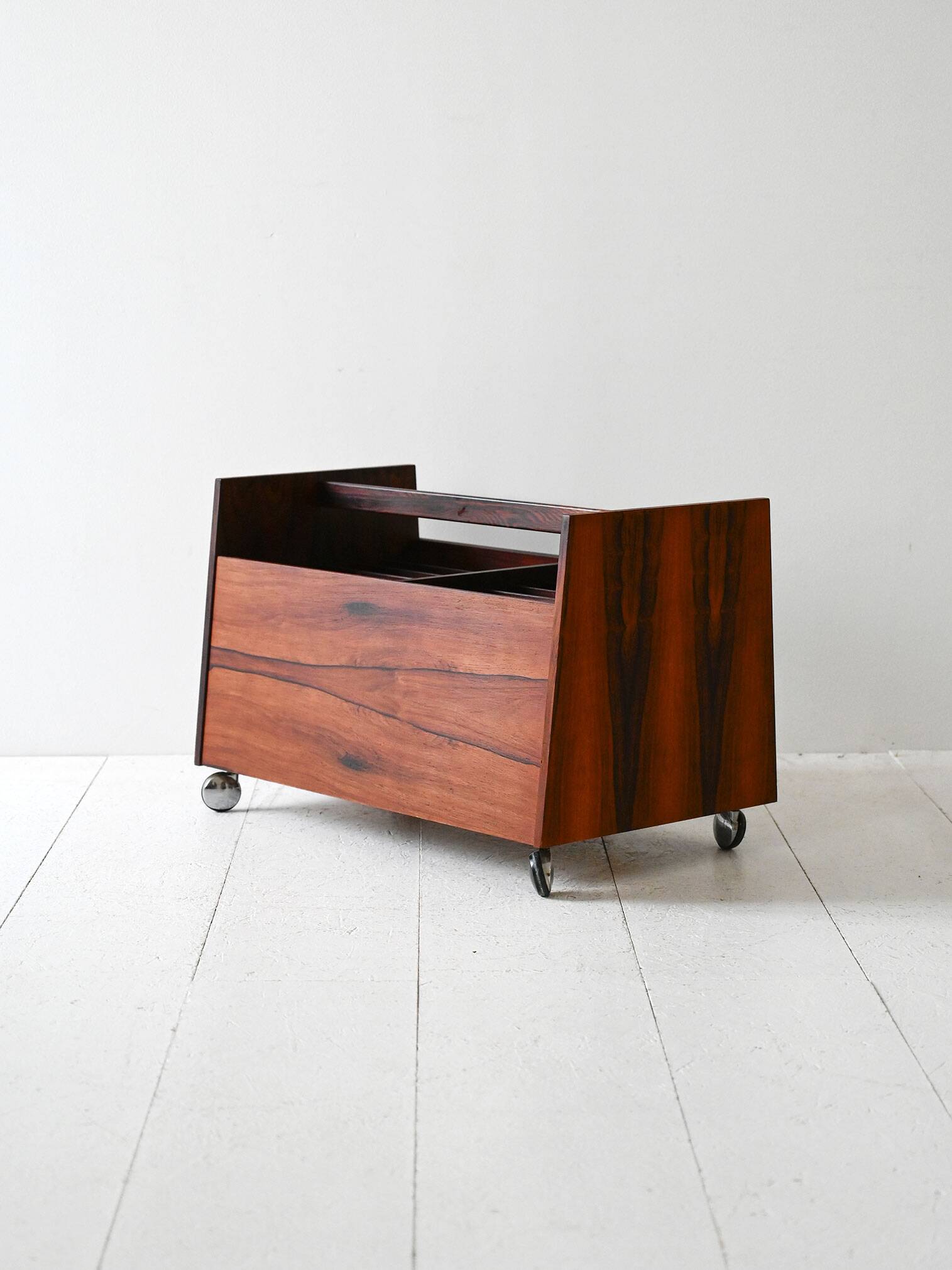 1960s Scandinavian Rosewood Magazine Rack