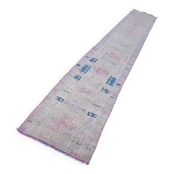 Tapis de couloir turc vintage